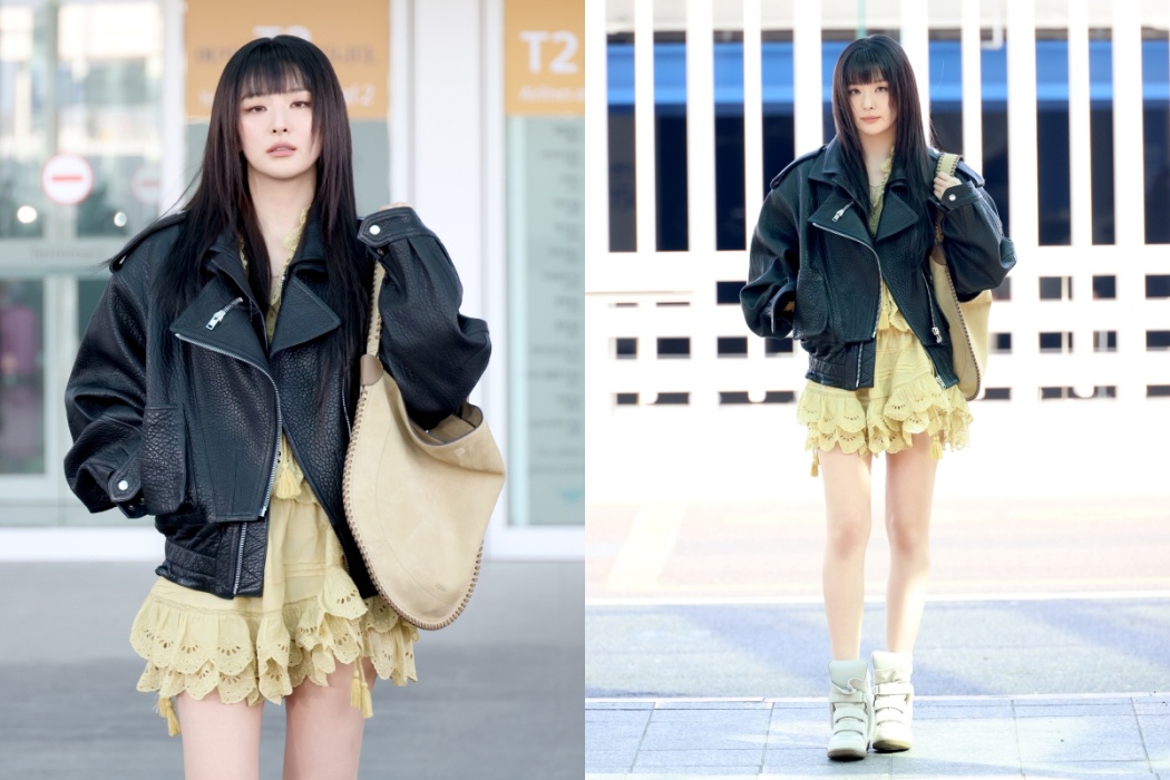 [공항패션] 레드벨벳 슬기, 레이스 드레스가 돋보이는 보헤미안 시크 28-Image